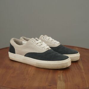 GREATS Mens Sneakers Shoes Low Top Gray Blue Suede Lace Up Size 7M